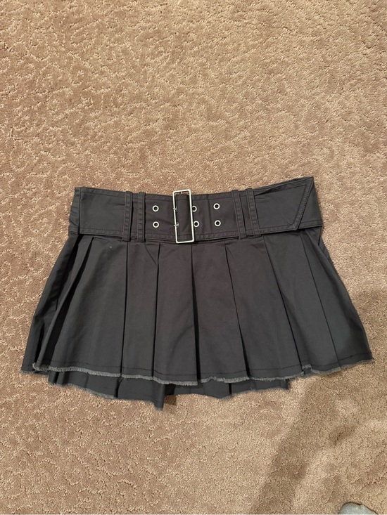 BDG Dresses & Skirts - BDG Black Pleated Mini Skirt with Buckle Belt